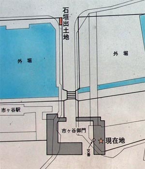 市ヶ谷門の位置